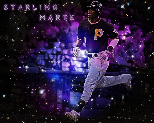 Baseball player running rain purple free wallpaper for desktop - medium preview image