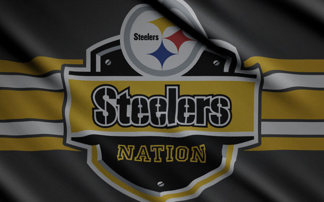 Pittsburgh nation football logo black free wallpaper for desktop - medium preview image