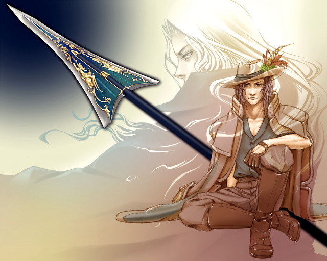 Man hat sword tail drawing free wallpaper for desktop - medium preview image