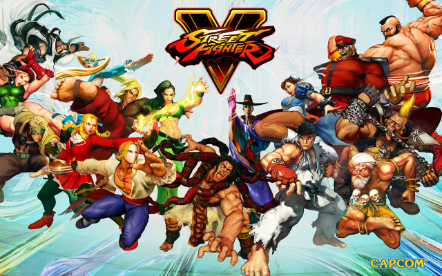 Street fighter group water clouds free wallpaper for desktop - medium preview image