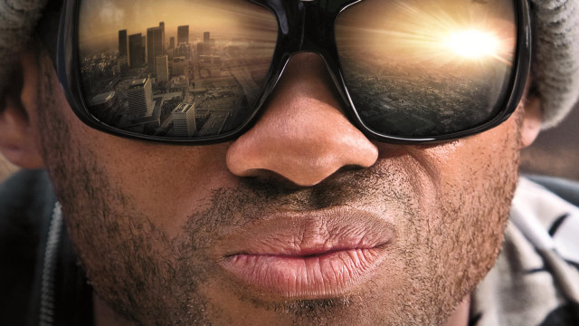 Man sunglasses hat city reflection free wallpaper for desktop - medium preview image
