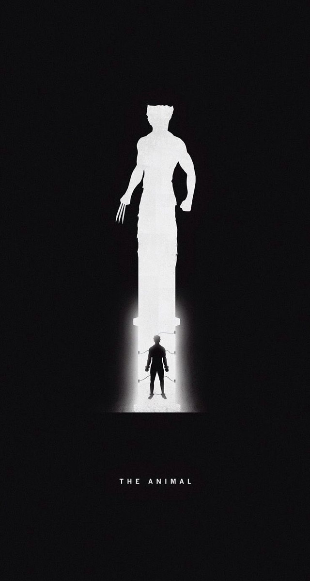 Man giant shadow face hand free wallpaper for mobile - medium preview image