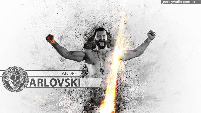 Man beard fire smoke arms free wallpaper for desktop - medium preview image