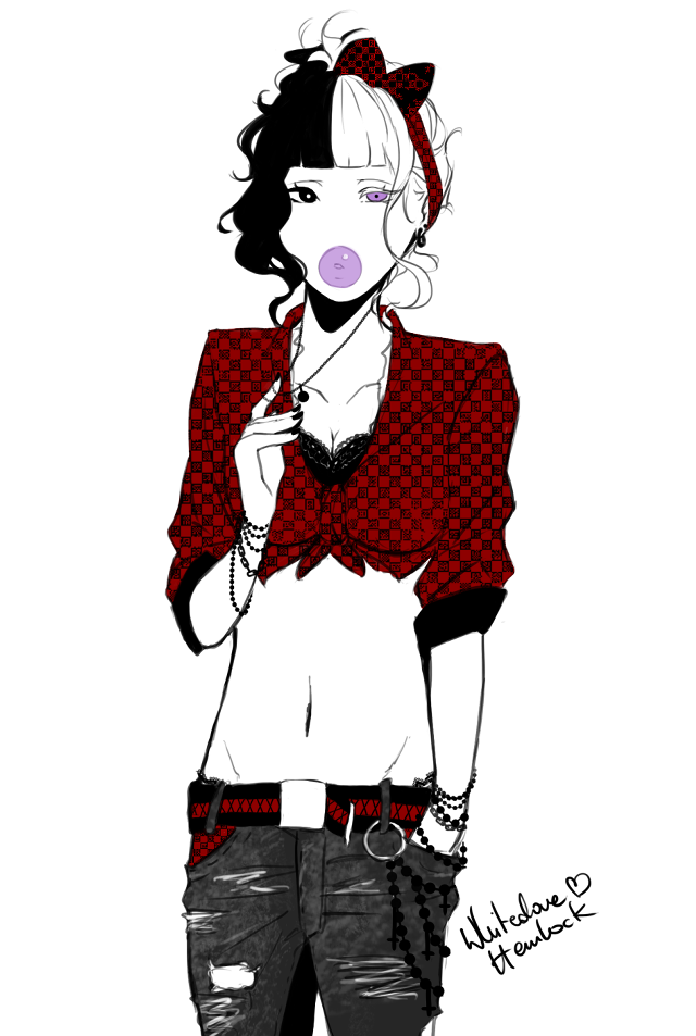 Woman redshirt pinknose ring anime free wallpaper for mobile - medium preview image