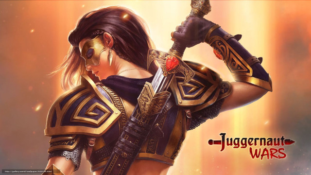 Woman warrior outfit sword red free wallpaper for desktop - medium preview image