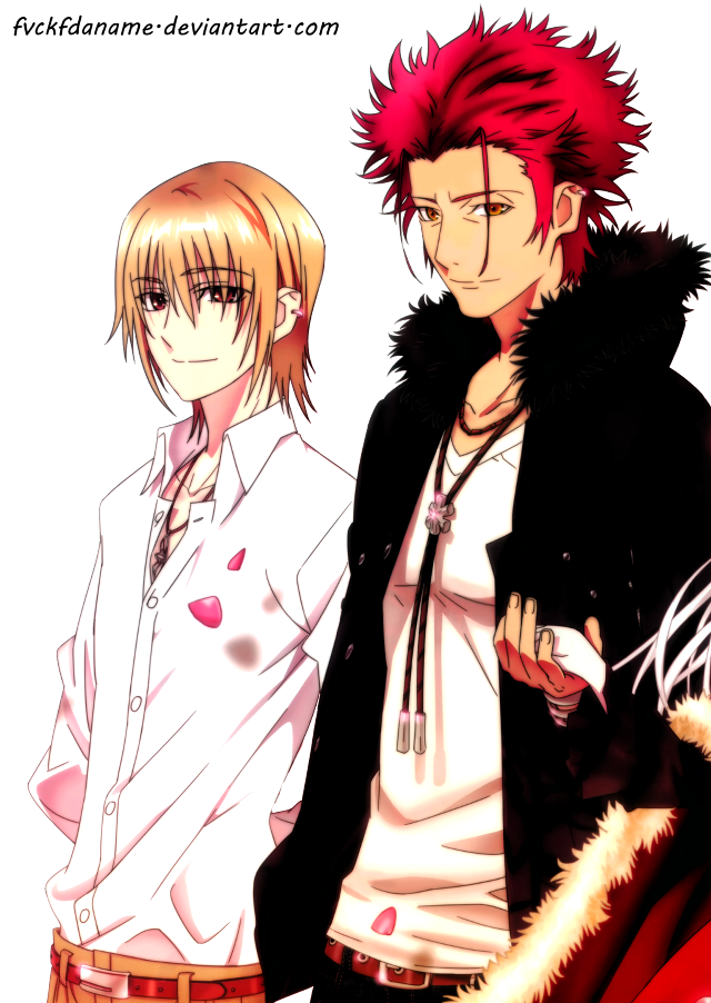 Anime characters red hair white free wallpaper for mobile - medium preview image