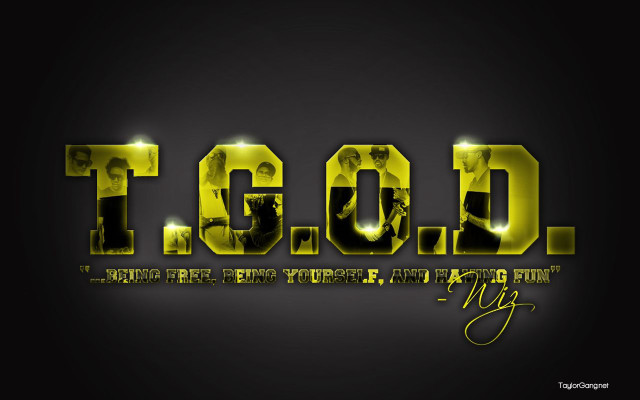 Yellow black text t g free wallpaper for desktop - medium preview image