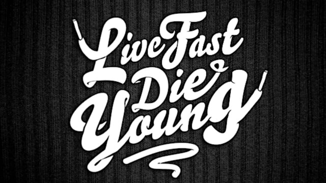 Live fast die young black free wallpaper for desktop - medium preview image