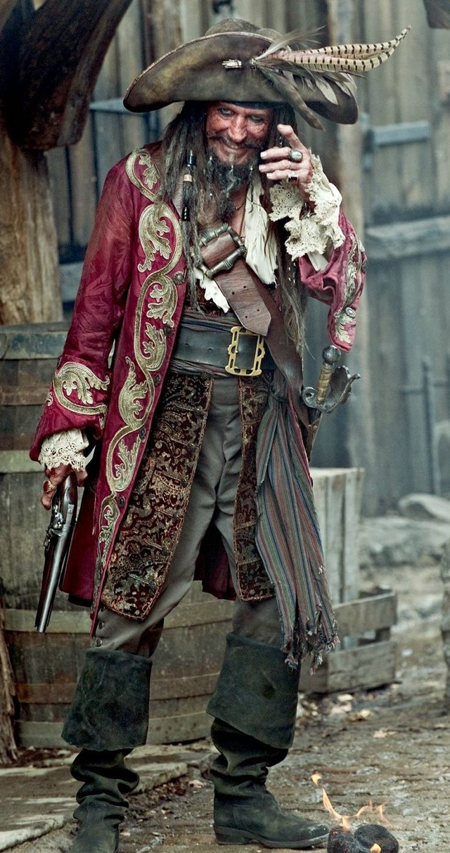 Pirate man smoking gun bird free wallpaper for mobile - medium preview image