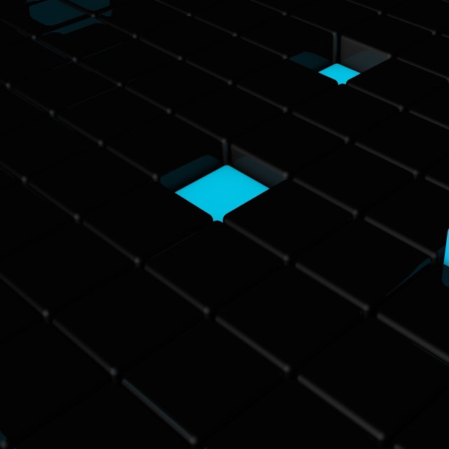 Black background blue squares bottom free wallpaper for tablet - medium preview image