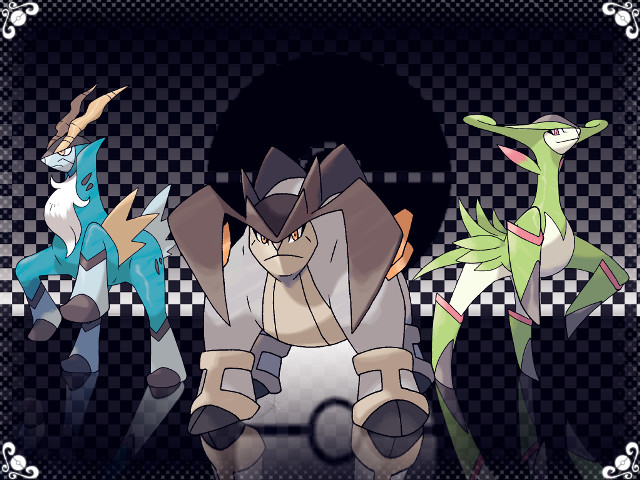 Pokemon three row bauhaus symmetry free wallpaper for desktop - medium preview image