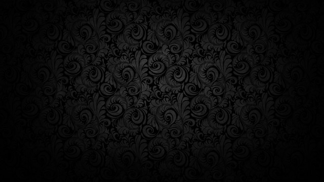 Black wallpaper swirls leaves design #4 free wallpaper for desktop - medium preview image