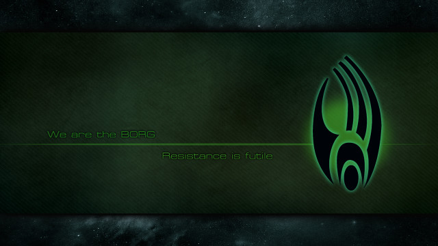 Green alien logo dark background free wallpaper for desktop - medium preview image