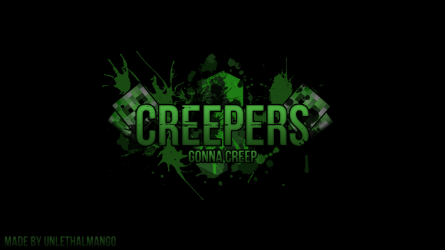 Green black logo creepers black free wallpaper for desktop - medium preview image