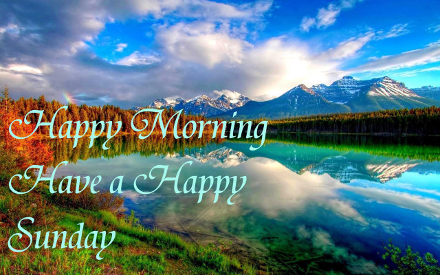 Lake mountains morning message folk free wallpaper for desktop - medium preview image