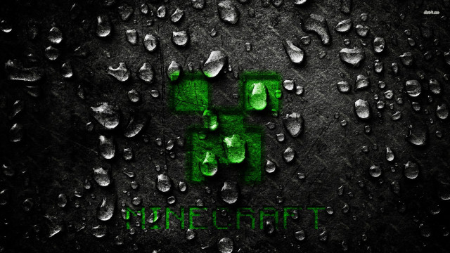 Green black wallpaper water drops free wallpaper for desktop - medium preview image