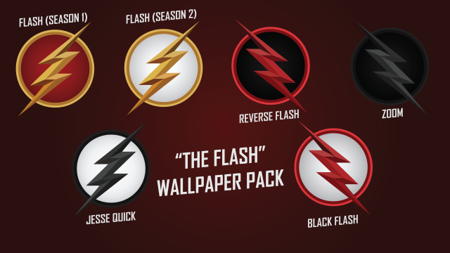 Flash logo wallpaper pack four free wallpaper for desktop - medium preview image