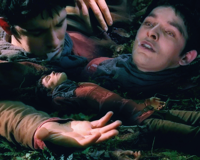 Man laying knife woman reaching free wallpaper for desktop - medium preview image