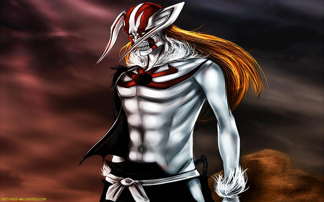 Blonde longhair white mask cloudy free wallpaper for desktop - medium preview image