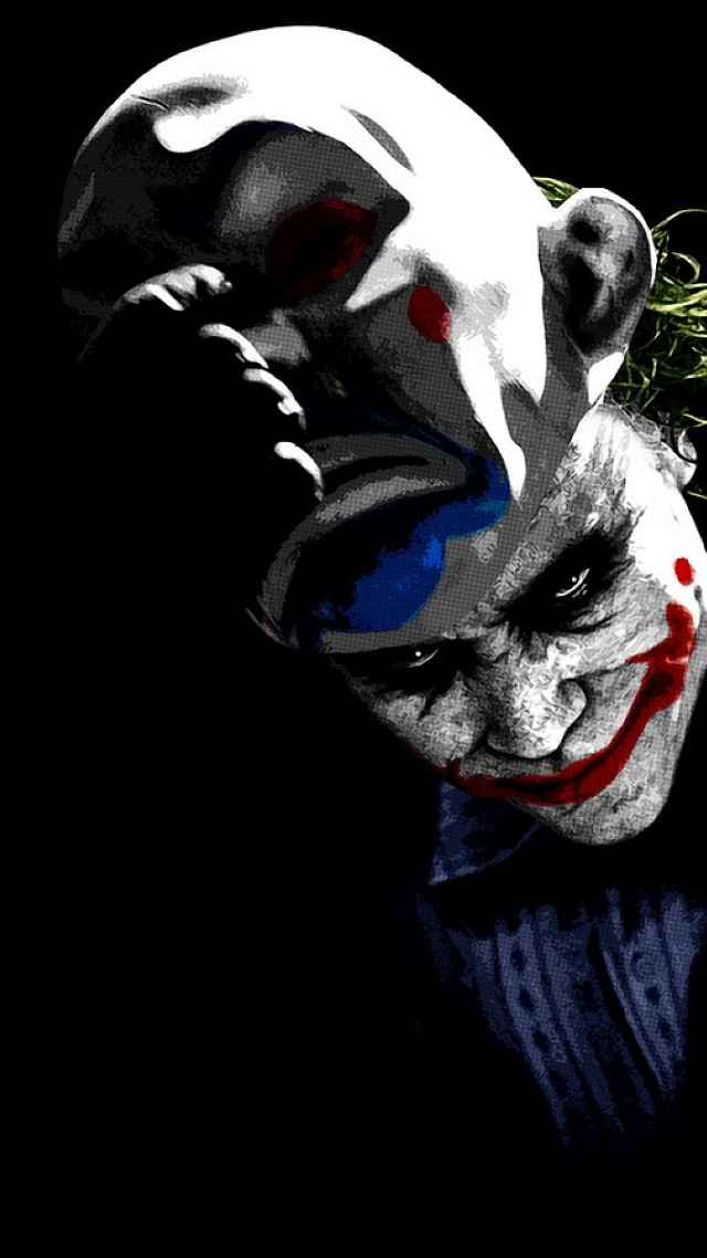 Clown mask tie knife plant free wallpaper for mobile - medium preview image