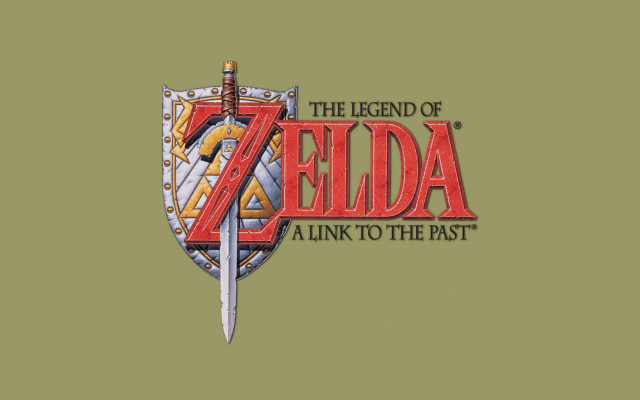 Zelda logo green background sword free wallpaper for desktop - medium preview image