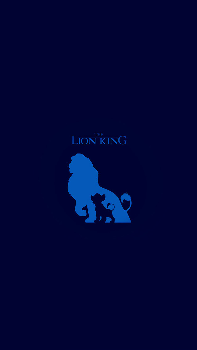Blue lion king poster blue free wallpaper for mobile - medium preview image
