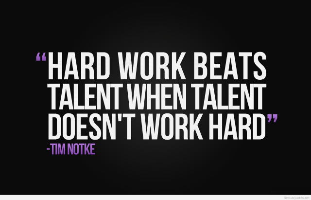Hard work beats talent inspiration free wallpaper for desktop - medium preview image