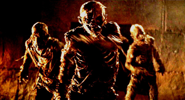 Group people walking street dark free wallpaper for desktop - medium preview image