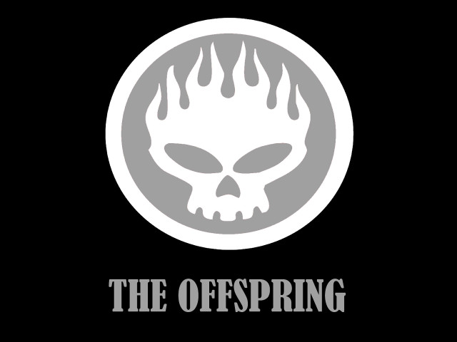 White skull flames the offspring free wallpaper for desktop - medium preview image