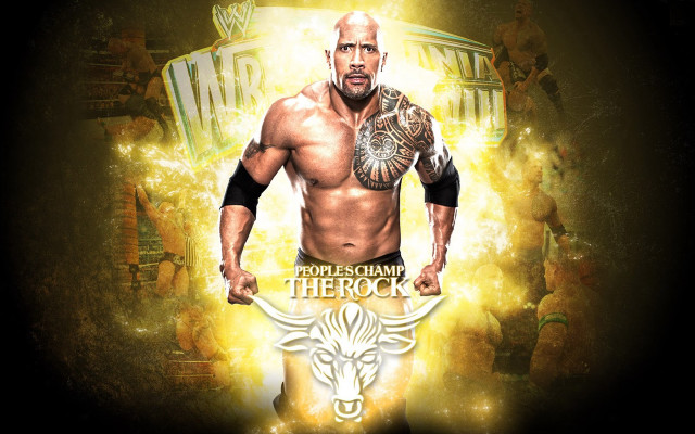 Wrestler tattoo bull head chest free wallpaper for desktop - medium preview image