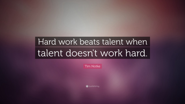 Hard work beats talent tim free wallpaper for desktop - medium preview image