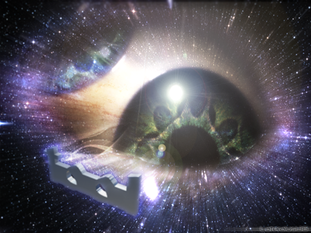 Keyboard space stars blackhole light free wallpaper for desktop - medium preview image