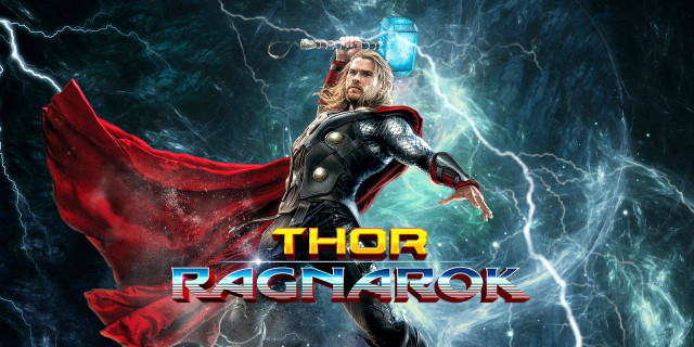 Thor ragnarok lightning background image free wallpaper for desktop - medium preview image
