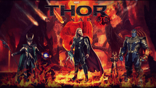 Avengers group fire background thor free wallpaper for desktop - medium preview image
