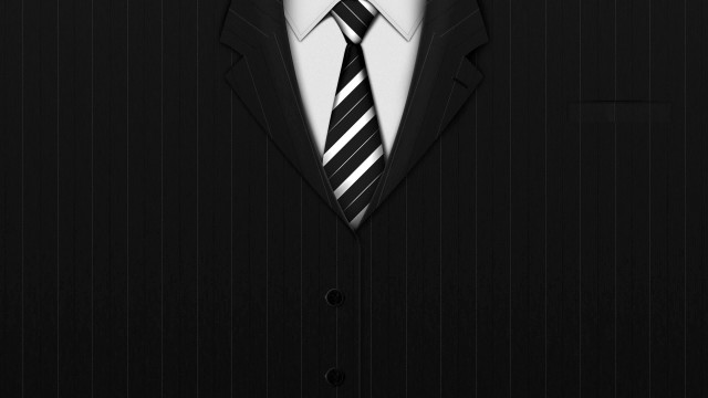 Sharp man in suit black free wallpaper for desktop - medium preview image