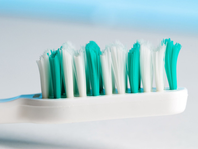 Toothbrush toothpaste tabletop blue white free wallpaper for desktop - medium preview image