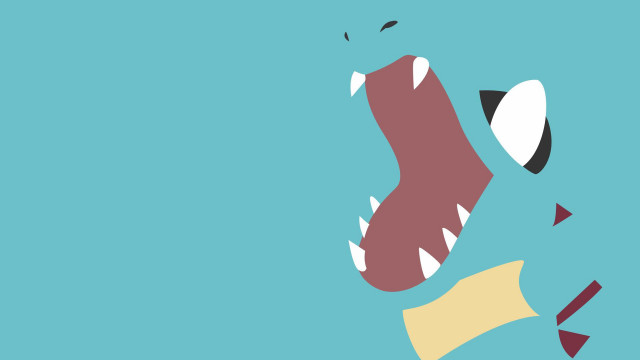 Cartoon dinosaur long tongue sharp free wallpaper for desktop - medium preview image
