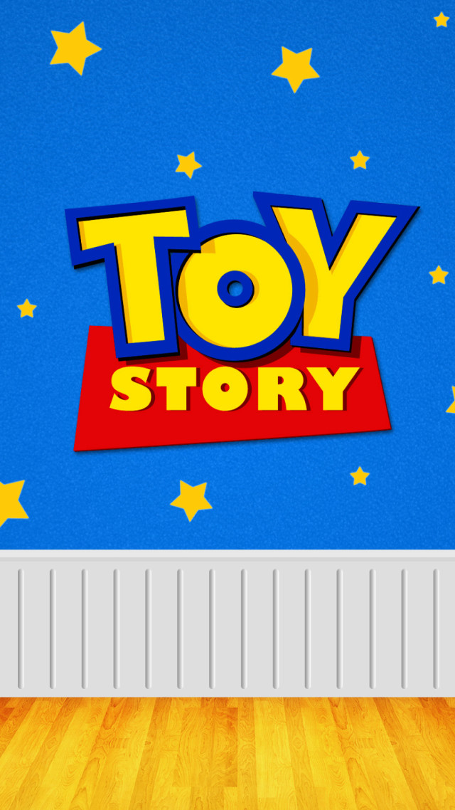 Toy story logo stars wall free wallpaper for mobile - medium preview image