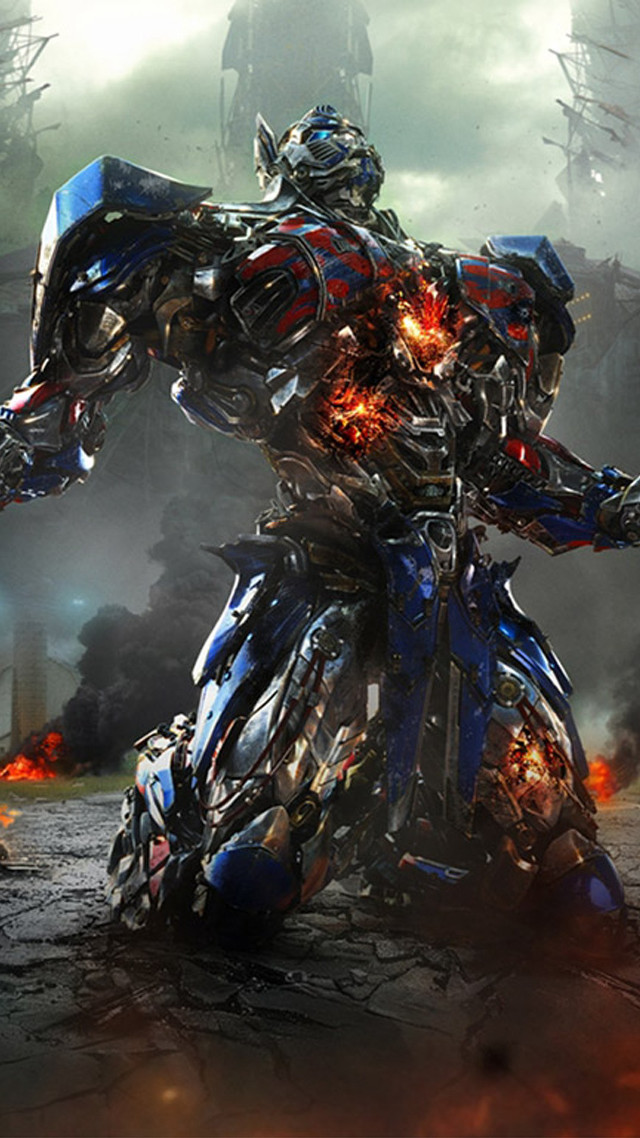 Robot dirt fire arms standing free wallpaper for mobile - medium preview image