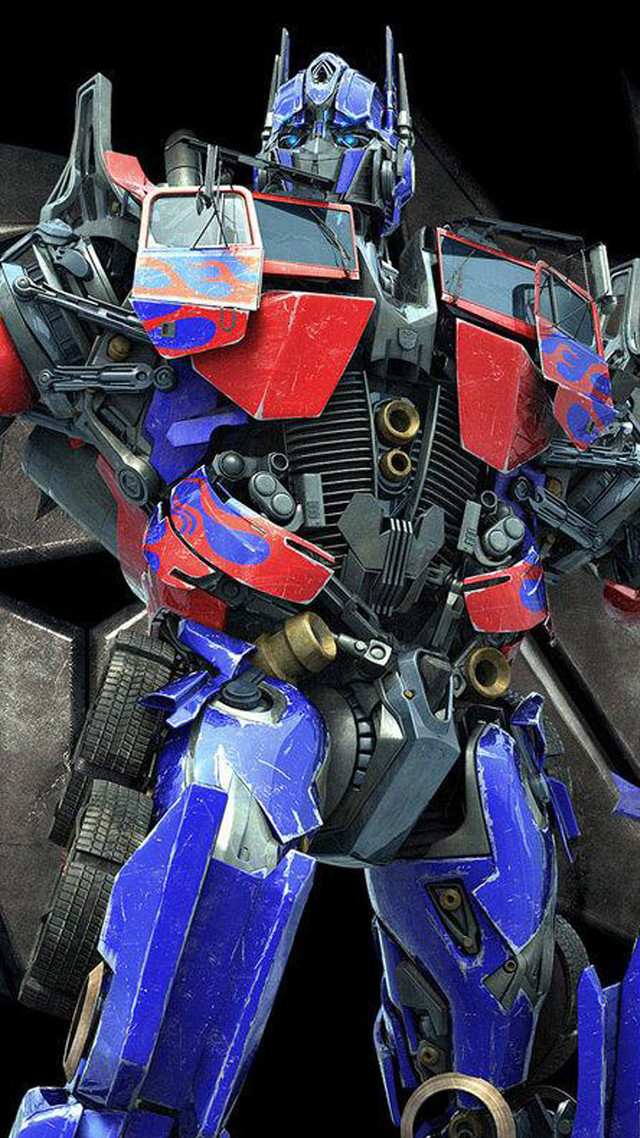 Robot standing black background red free wallpaper for mobile - medium preview image