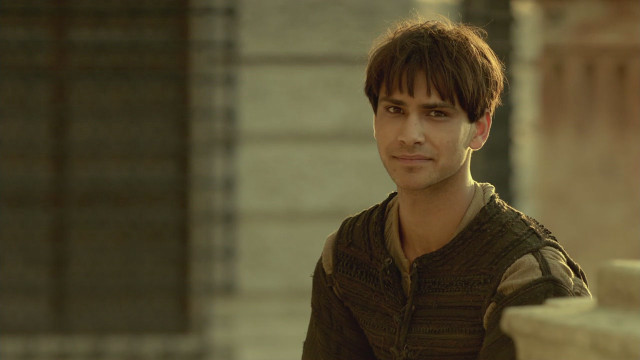 Man brown shirt white background free wallpaper for desktop - medium preview image