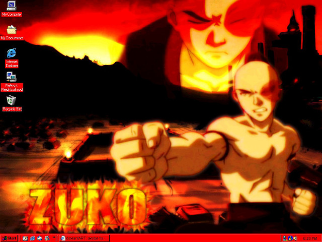 Cartoon character fist red background free wallpaper for desktop - medium preview image