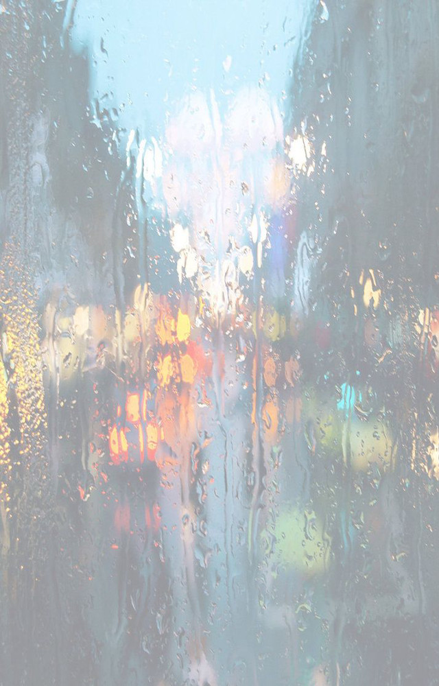 City rain window trafficlights bluesky free wallpaper for mobile - medium preview image