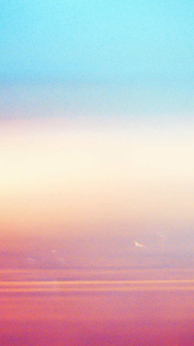 Plane flying sky pink blue free wallpaper for mobile - medium preview image