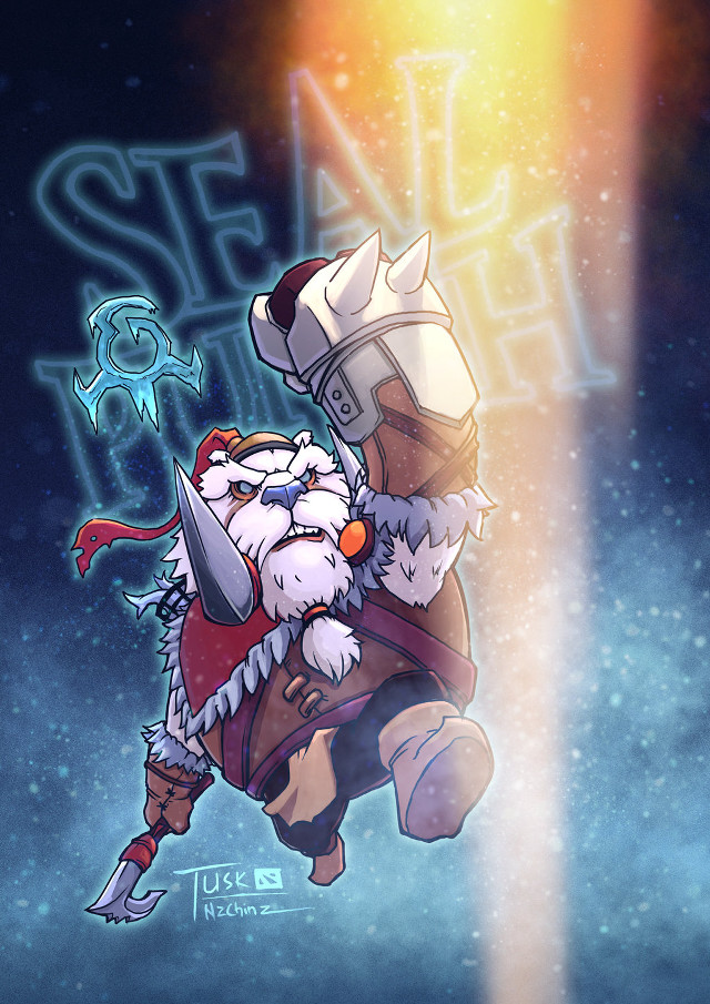 Santa claus giant axe hammer free wallpaper for mobile - medium preview image