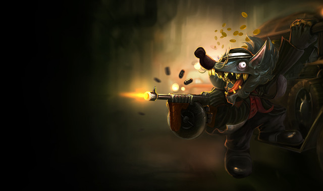 Cartoon character gun demon shoulder free wallpaper for desktop - medium preview image