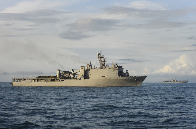 Large ship ocean small boat #4 free wallpaper for desktop - medium preview image