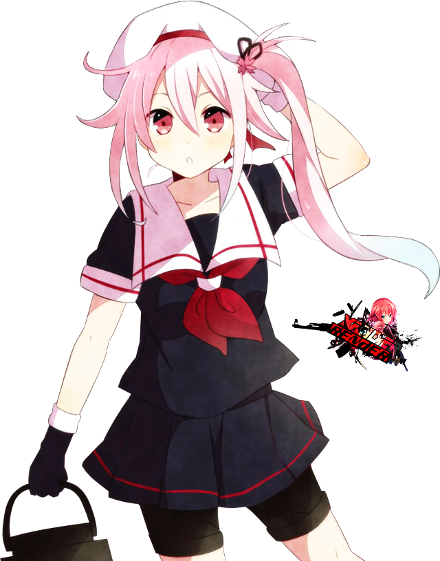 Pink haired girl black dress #2 free wallpaper for mobile - medium preview image