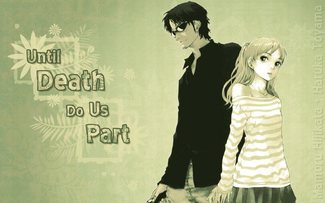 Couple holding hands until death free wallpaper for desktop - medium preview image
