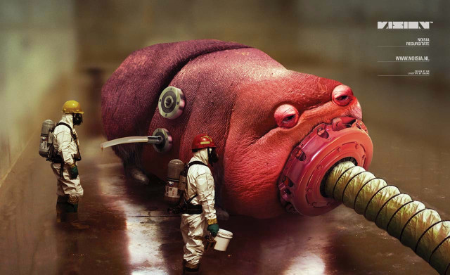 White suits gas masks red free wallpaper for desktop - medium preview image